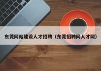 东莞网站建设人才招聘（东莞招聘网人才网）