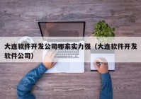 大连软件开发公司哪家实力强（大连软件开发软件公司）