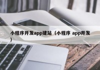 小程序开发app建站（小程序 app开发）